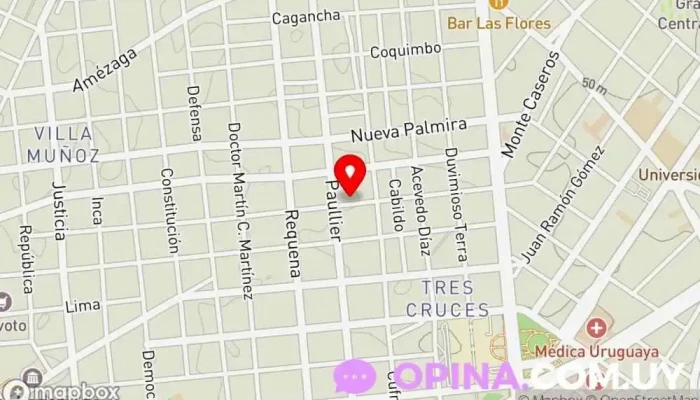 mapa de Tres Cruces Grupo Inmobiliario Agencia de bienes inmuebles comerciales, Agencia de alquiler de apartamentos, Tasador de bienes inmuebles, Liquidador de bienes inmuebles, Urbanización, Actuación judicial, Agencia inmobiliaria, Agentes inmobiliarios, Tasador inmobiliario, Agencia de suba en Montevideo