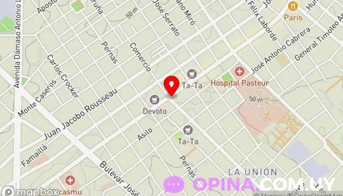 mapa de TS Electrónica - Suc. Unión Tienda de electrónica en Montevideo