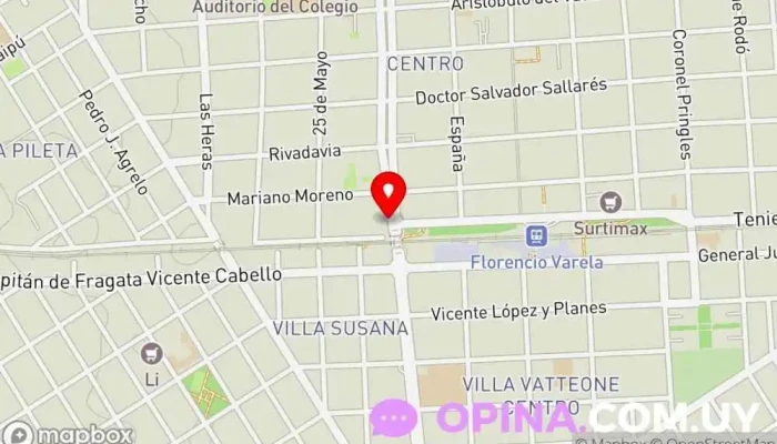 mapa de Tu Crédito Varela Agencia de préstamos en Florencio Varela