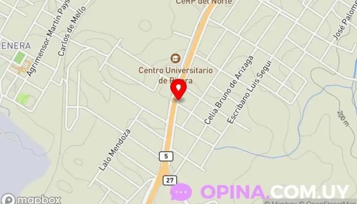 mapa de Tu Papelería Papelería en Rivera