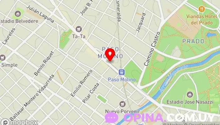 mapa de Tugays Tienda general, Centro comercial en Montevideo