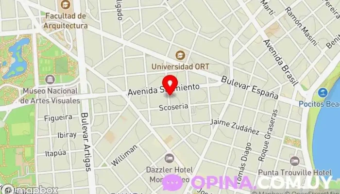 mapa de TUkinder MONTESSORI Jardín de infancia, Guardería en Montevideo