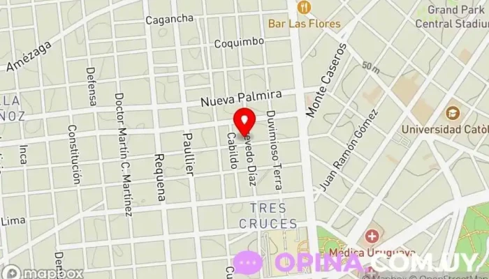 mapa de Ucabitos - Jardín de infantes Centro de educación preescolar en Montevideo