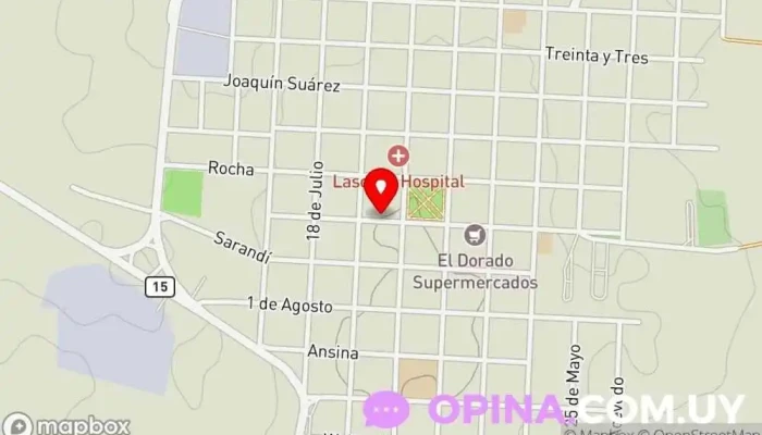 mapa de Unicenter Tiendas y establecimientos comerciales en Lascano