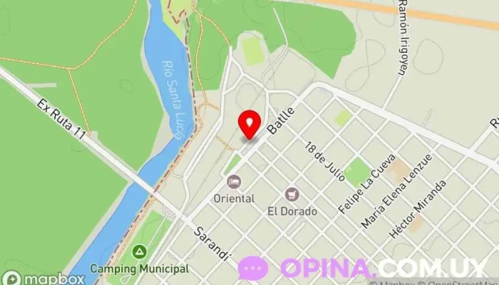 mapa de Unidos da Forca Scola de Samba Escuela de arte en Santa Lucía