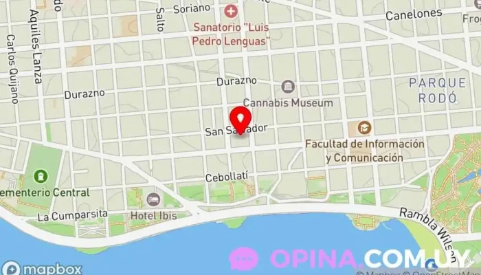 mapa de Universidad del Trabajo del Uruguay Universidad, Centro educativo en Montevideo