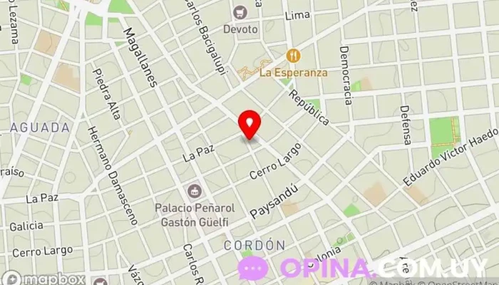 mapa de Universo Libros Librería en Montevideo