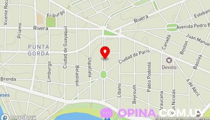 mapa de Uruguay Inmobiliarias  en Montevideo