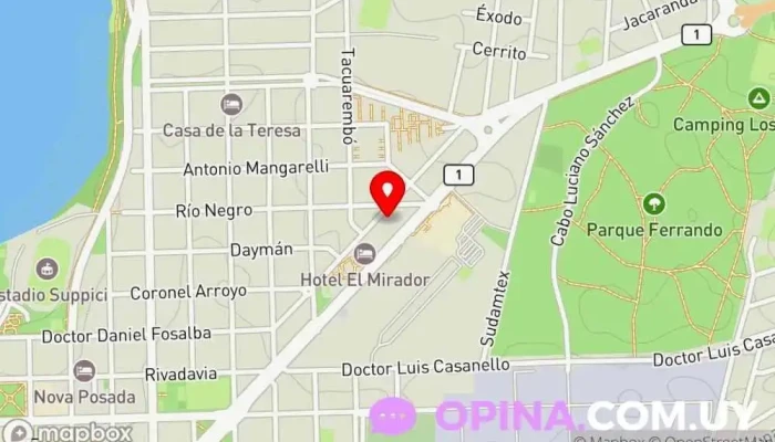 mapa de UTU Colonia Del Sacramento Escuela técnica en Col. del Sacramento