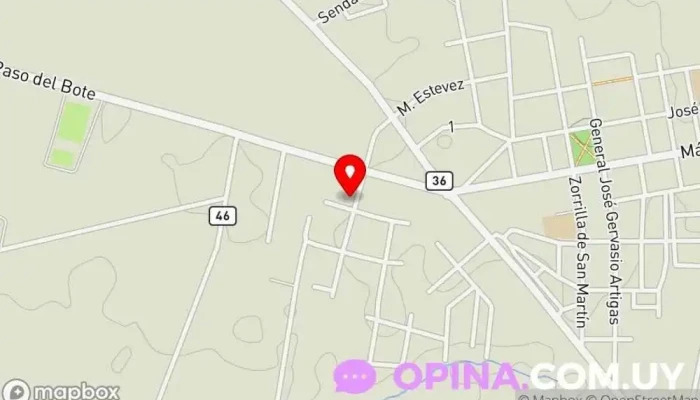 mapa de UTU Los Cerrillos Escuela en Los Cerrillos