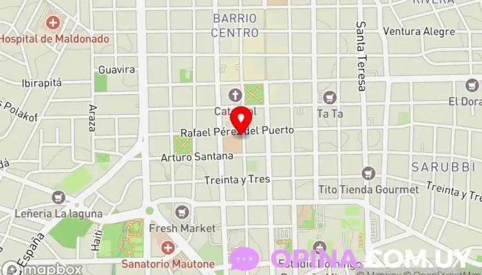 mapa de UTU Maldonado - Escuela Técnica Superior de Maldonado Escuela técnica, Institución educativa en Maldonado