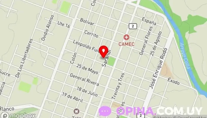 mapa de UTU Rosario Educación en Rosario