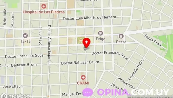 mapa de VEC Las Piedras Veterinario en Las Piedras