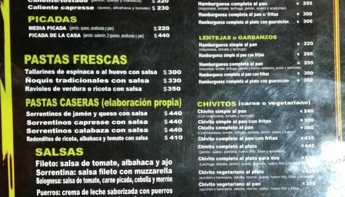 Verde Comidas Naturales -  Menu - Montevideo