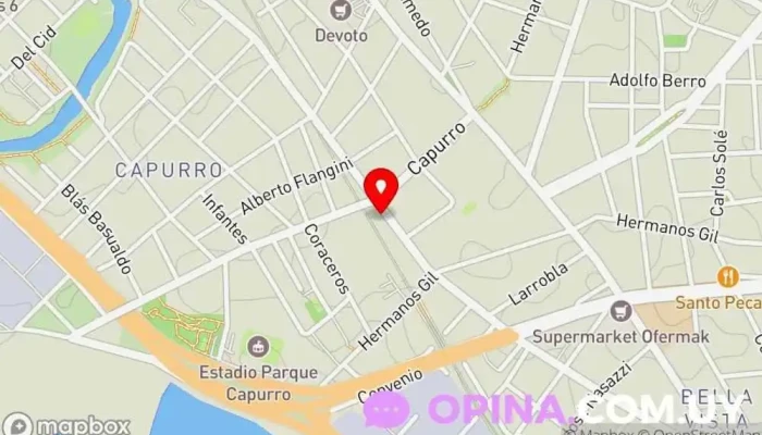 mapa de Veterinaria Capurro & Peluquería Canina Hospital veterinario, Tienda de alimentos para animales, Peluquero de mascotas, Tienda de productos para mascotas, Veterinario en Montevideo