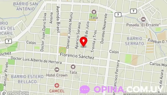 mapa de Veterinaria Cimarrona Veterinario en Melo