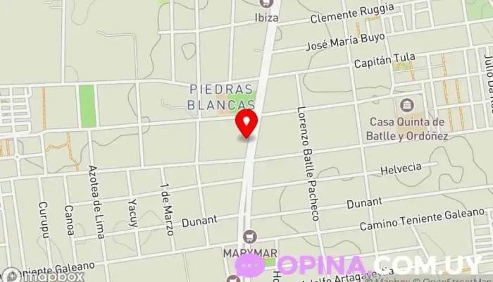 mapa de Veterinaria Cuchilla Grande Veterinario en Montevideo