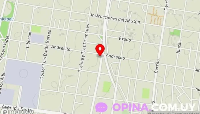 mapa de Veterinaria del Norte Médico en Paysandú