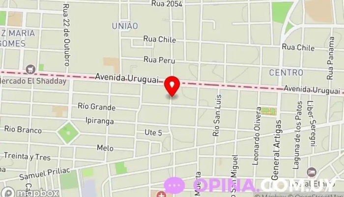 mapa de Veterinaria Las Sierras Veterinario, Servicio de urgencias veterinarias en Chuy