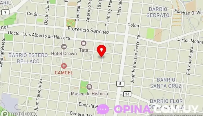 mapa de Veterinaria Melo Veterinario en Melo