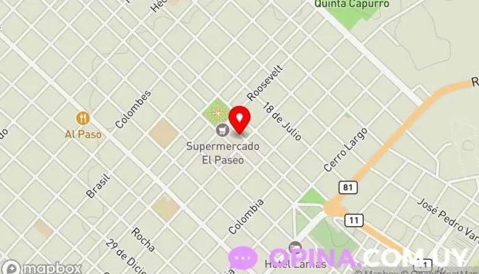 mapa de Veterinaria Mérida Veterinario en Santa Lucía