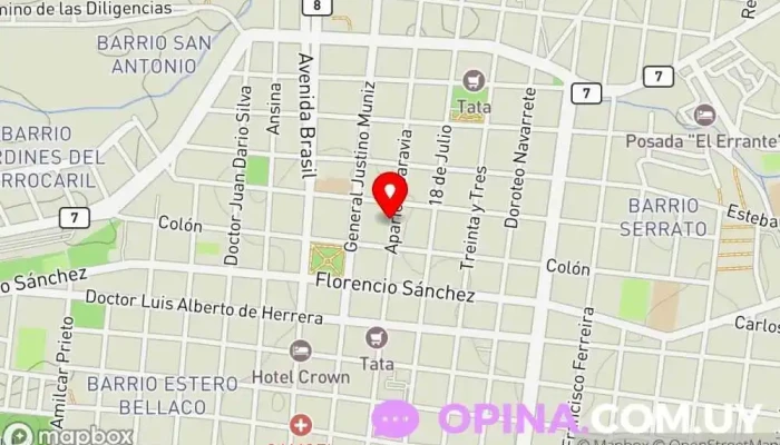 mapa de Veterinaria Molino Quemado Veterinario en Melo