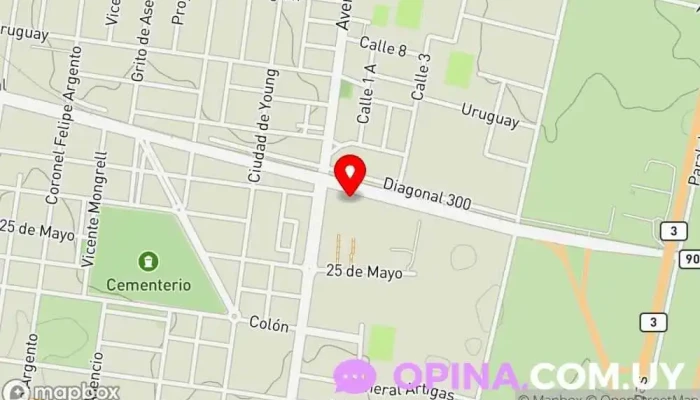 mapa de VETERINARIA VOLPE S.R.L. Comercio en Paysandú