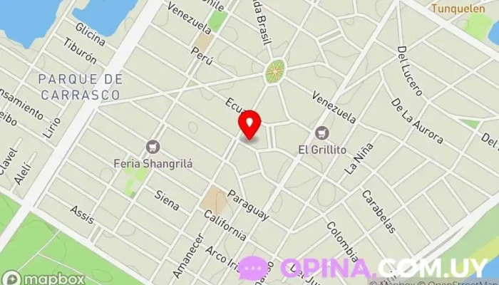 mapa de Vía Escuela De Conducción Escuela en Ciudad de la Costa