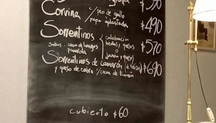 Vicenta -  Menu - Montevideo