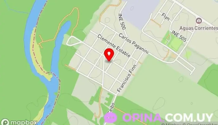 mapa de Villa Ali Casa rural en Aguas Corrientes