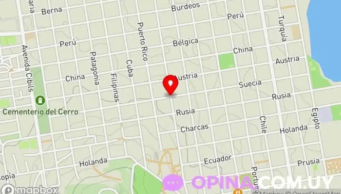 mapa de Villa del Cerro  en Montevideo