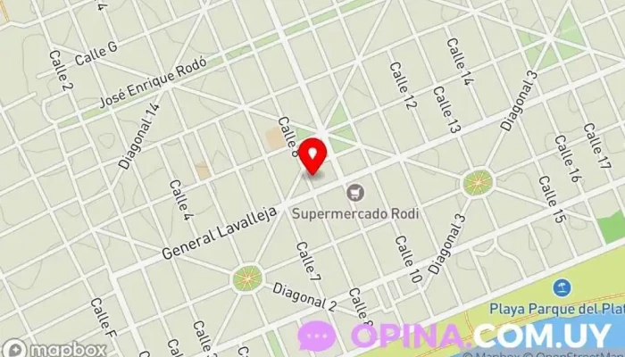 mapa de VIP ACADEMIA DE INGLÉS Academia de inglés en Parque del Plata