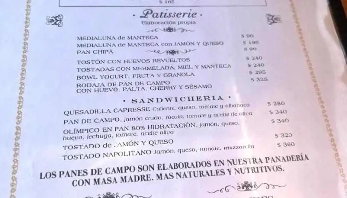 Virazon Puerto Menu - Punta del Este