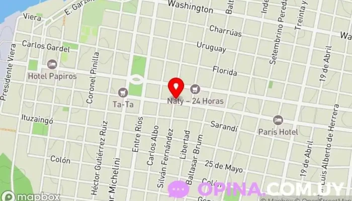 mapa de VISEPORT Compañía de Seguridad Servicios de depósito de garantía en Paysandú