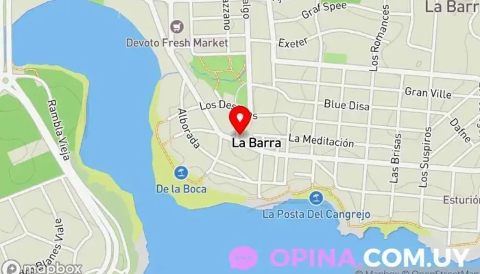 mapa de Vista Azul Inmobiliaria Agencia inmobiliaria en Punta del Este