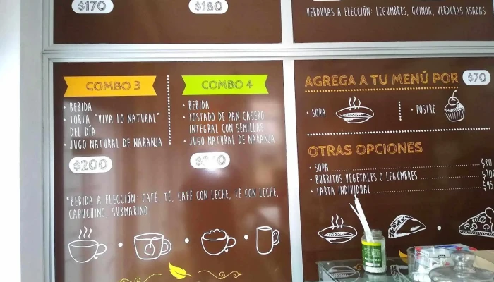 Viva Lo Natural -  Menu - Mercedes