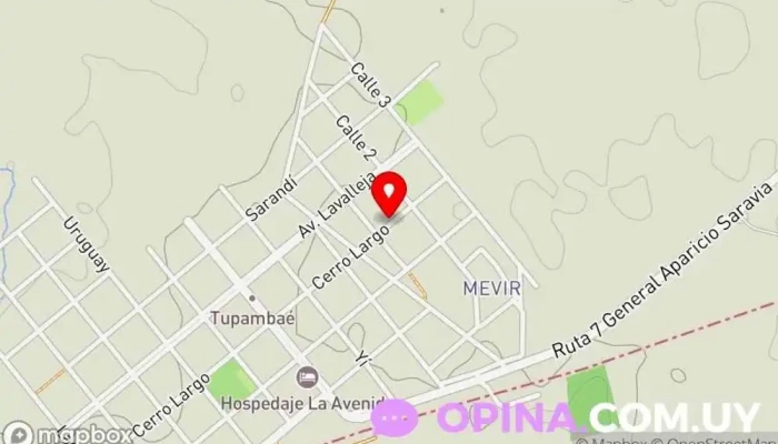 mapa de Vivero Vivero en Tupambaé