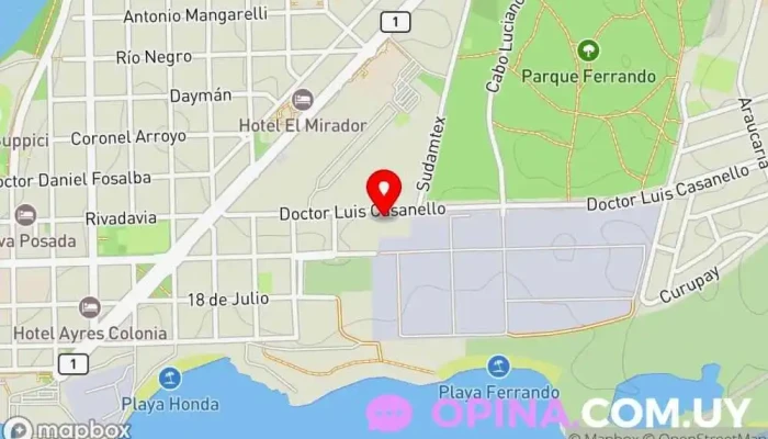 mapa de Vivero Municipal Vivero en Col. del Sacramento