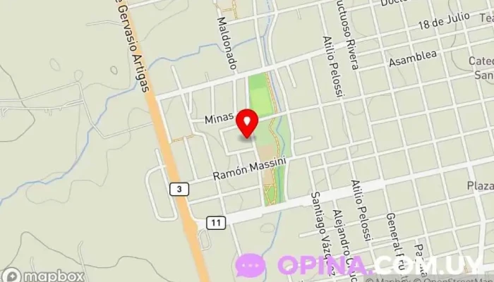 mapa de Viviendas Policiales Complejo de viviendas en San José de Mayo