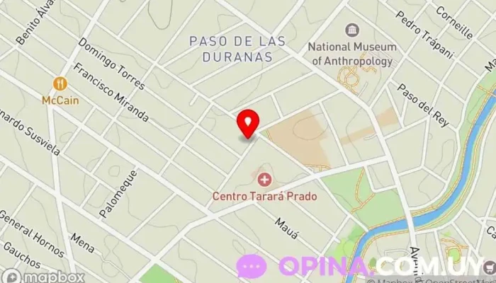 mapa de Viviendo por inercia Emisora de radio en Montevideo