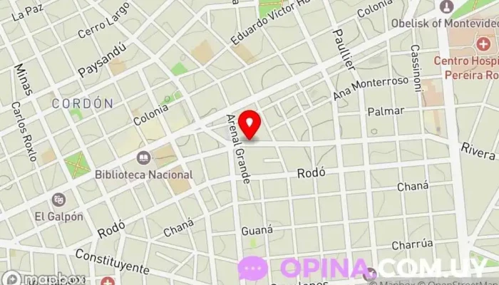 mapa de Vivo Life Rivera Edificio de apartamentos en Montevideo