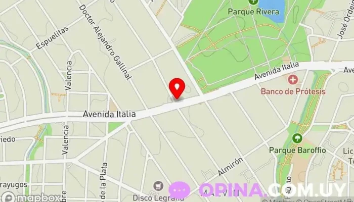 mapa de Vladimir Inversiones inmobiliarias Agencia inmobiliaria en Montevideo