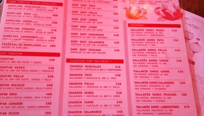 Wantan -  Menu - Montevideo