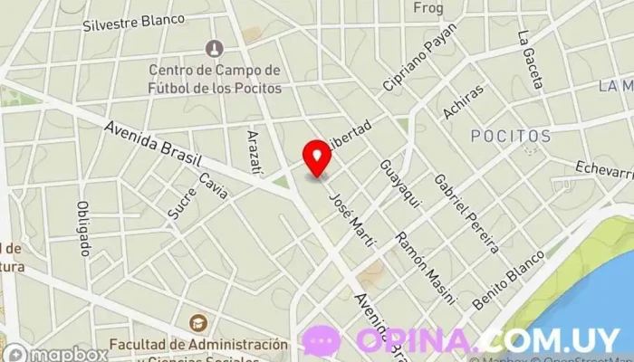 mapa de WeCode (Pocitos) Centro educativo en Montevideo