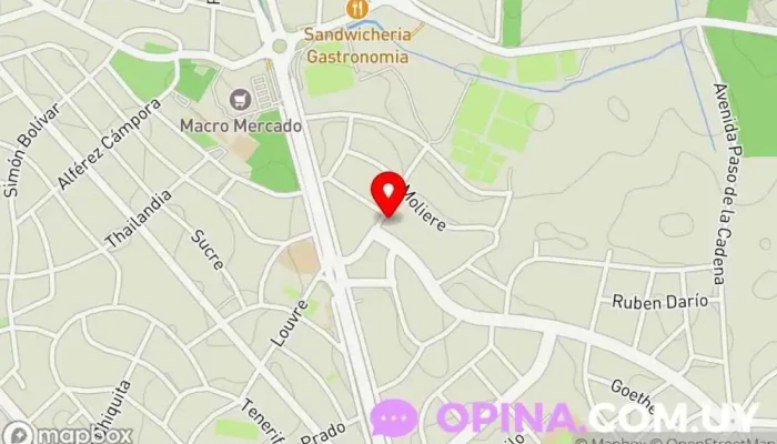 mapa de Woodside School - Sede Pre-U Escuela en Punta del Este