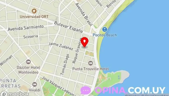 mapa de Wynter Inmobiliaria Agencia inmobiliaria en Montevideo