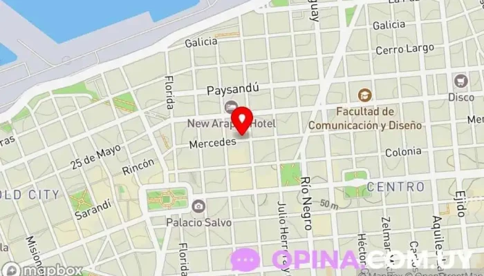mapa de Ya pelo Centro de salud en Montevideo