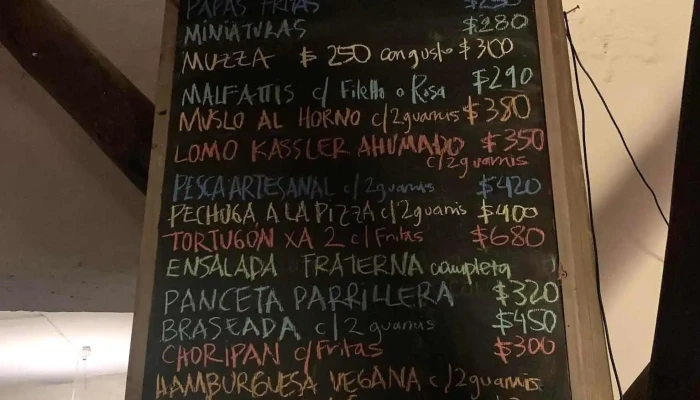 Yacht Club Jaureguiberry -  Menu - Jaureguiberry