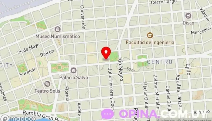 mapa de You academia de choferes Centros de formación para obtener el carné de conducir en Montevideo