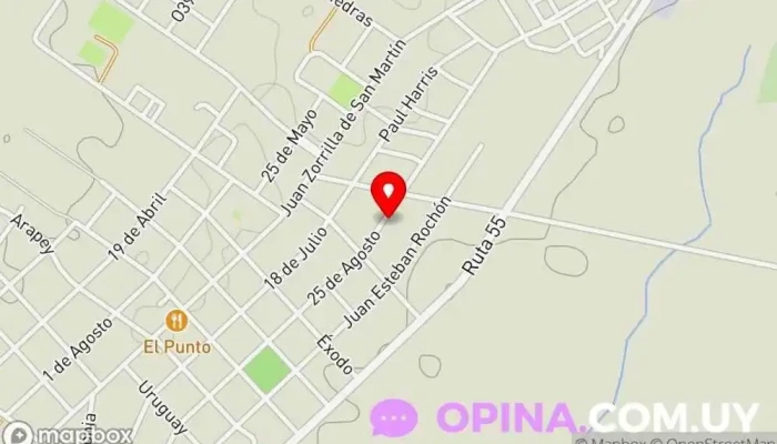 mapa de Young Escuela en Ombúes de Lavalle